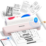 Portable A4 Thermal Printer Bluetooth Inkless Android iOS