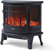 1800W Log Effect Electric Fireplace Heater Stove | Freestanding Flame Fire
