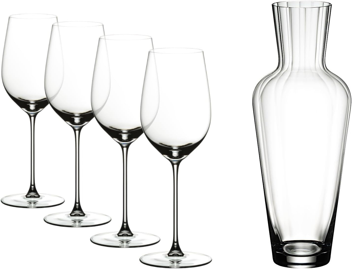Crystal Wine Decanter 400ml Scratch-Resistant Elegant Modern Glass Carafe