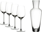 Crystal Wine Decanter 400ml Scratch-Resistant Elegant Modern Glass Carafe