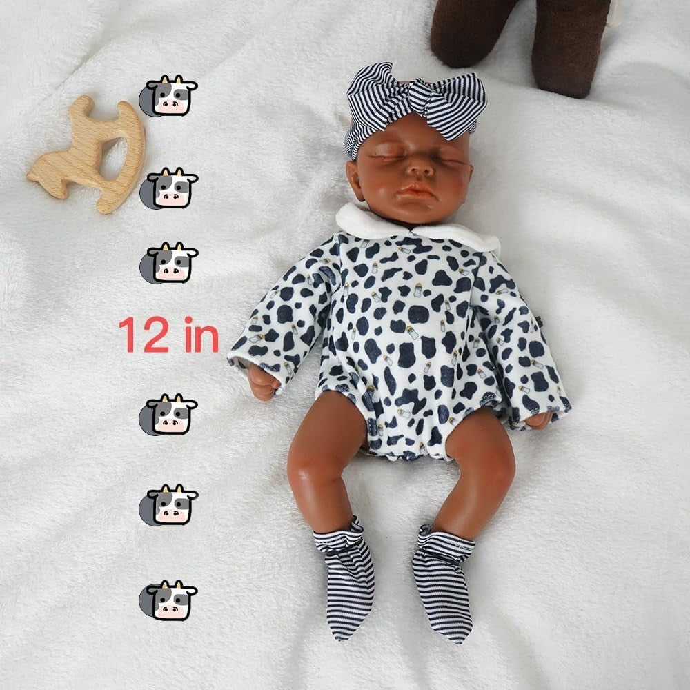 12” Silicone Sleeping Newborn Baby Doll Boy Full Body Ultra Realistic