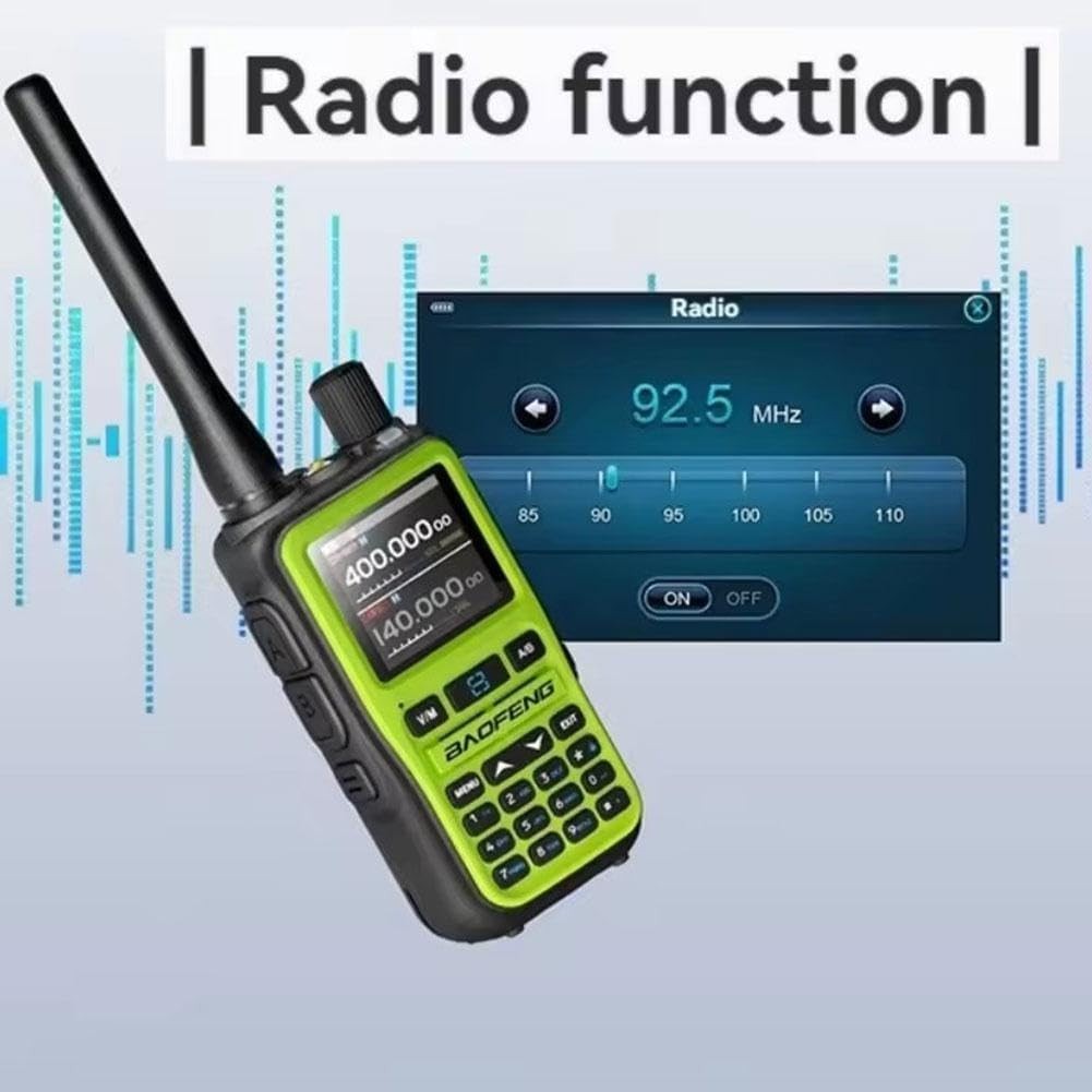 Mini Dual Band Walkie Talkie 999CH Bluetooth VOX Type-C Fast Charge