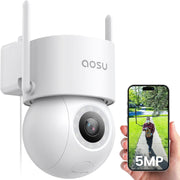 3K PTZ Security Camera Outdoor WiFi 360° Auto Tracking Night Vision
