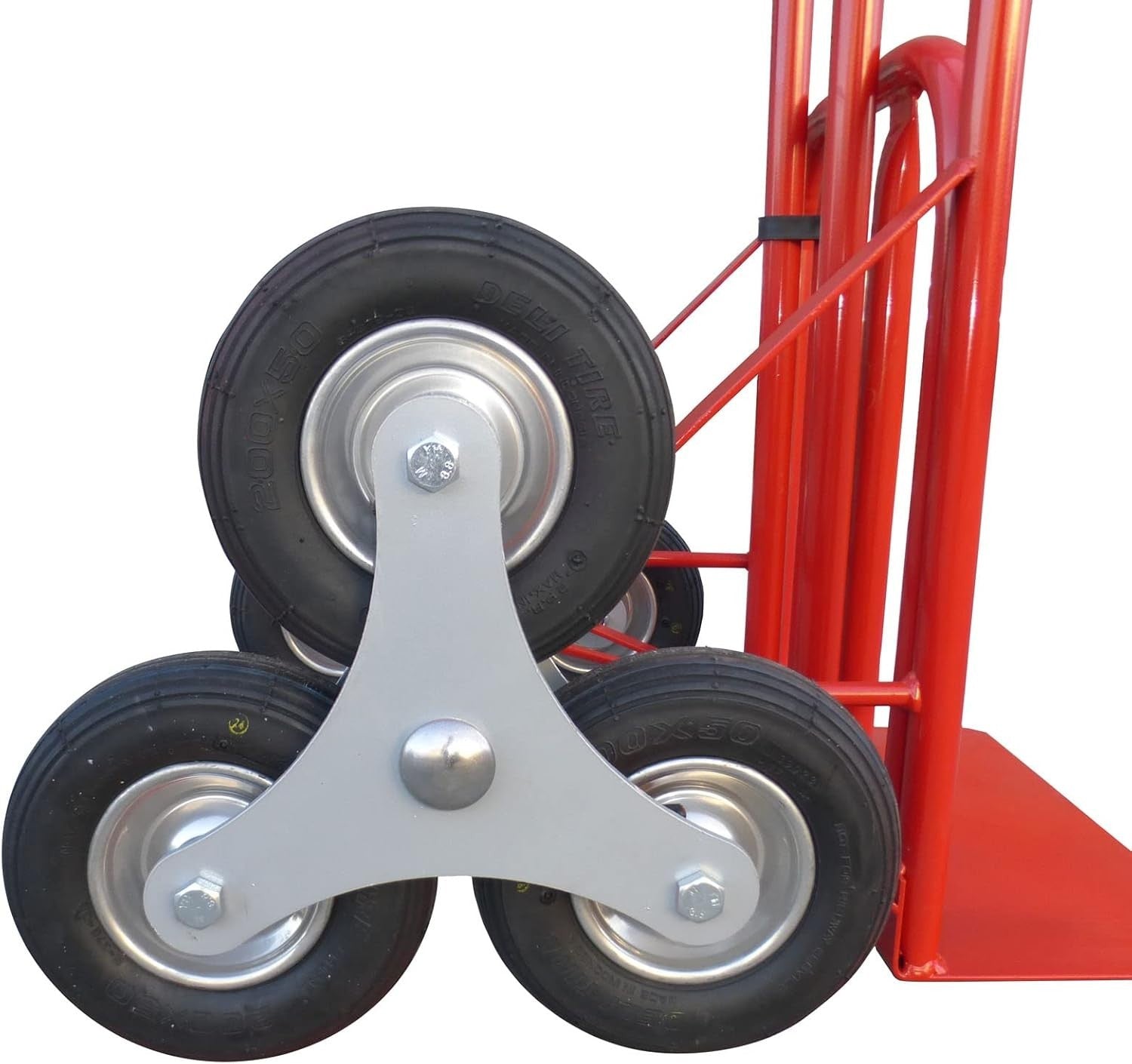 Heavy Duty Stair Climber Trolley 150kg Pneumatic Wheels Folding Toe Plate