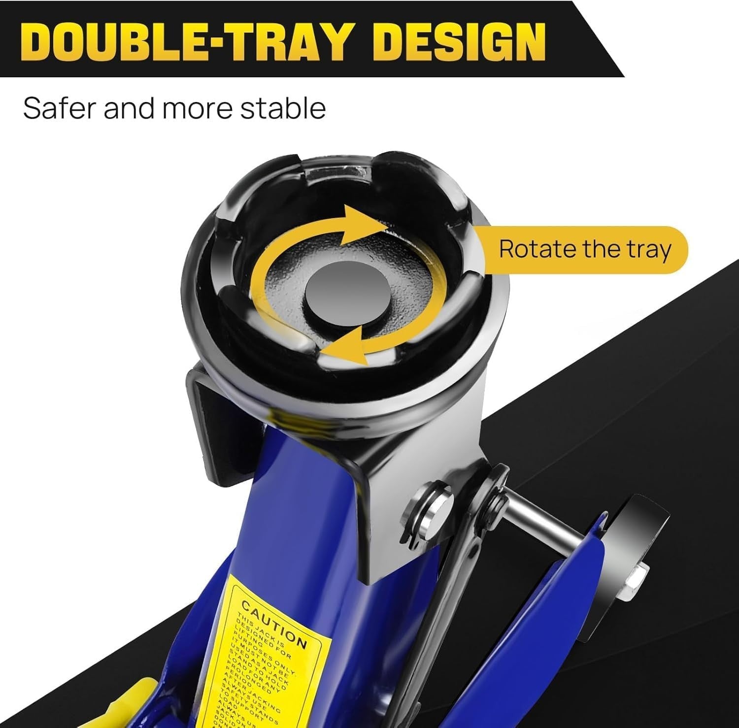 2 Ton Low Profile Hydraulic Trolley Jack 135–320mm Blue w/ Case Heavy Duty