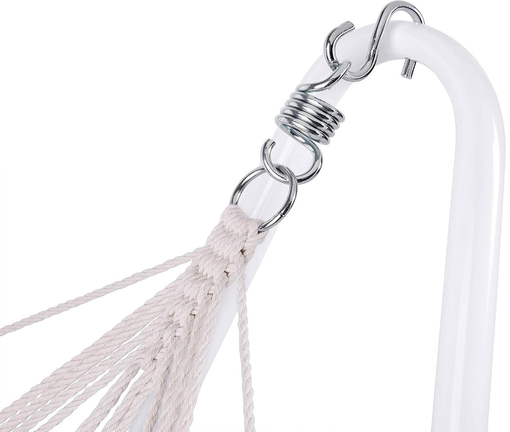 Blue Outdoor Hammock with Metal Stand | 1 Person 150kg Capacity | 200x80cm