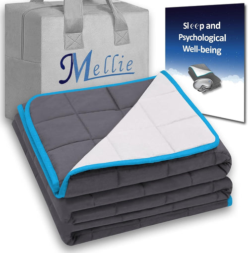 Luxury Cotton Weighted Blanket Cooling Breathable Stress Relief Sleep Adult