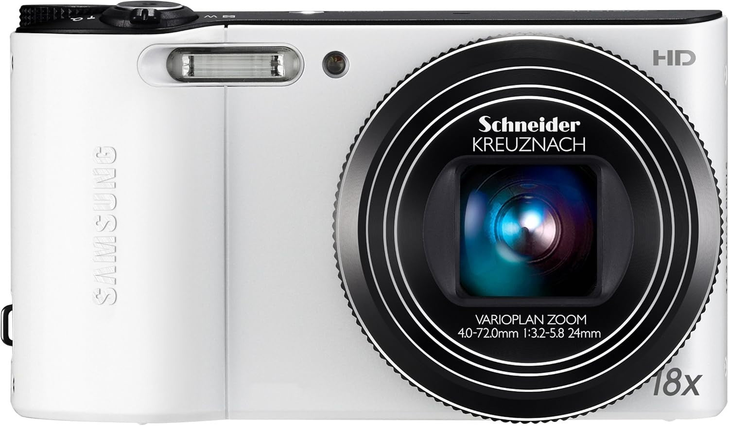 14.1MP Compact Digital Camera 18X Optical Zoom 3.0" LCD White