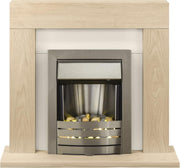 Electric Oak Fireplace Suite 2000W LED Fire Freestanding Modern Heater