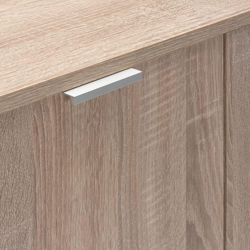 Oak Sideboard Storage Cabinet 2 Doors 2 Drawers Unit Hallway 71cm