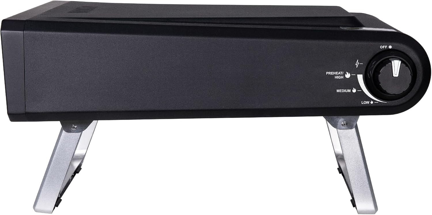 12" Gas Pizza Oven Outdoor BBQ Grill with Paddle & Waterproof Cover Black