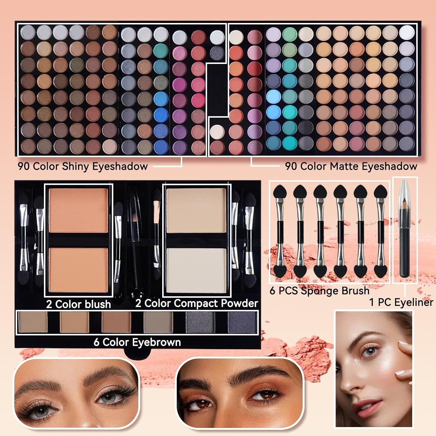 Pro Makeup Kit All in One Starter Gift Set Palette