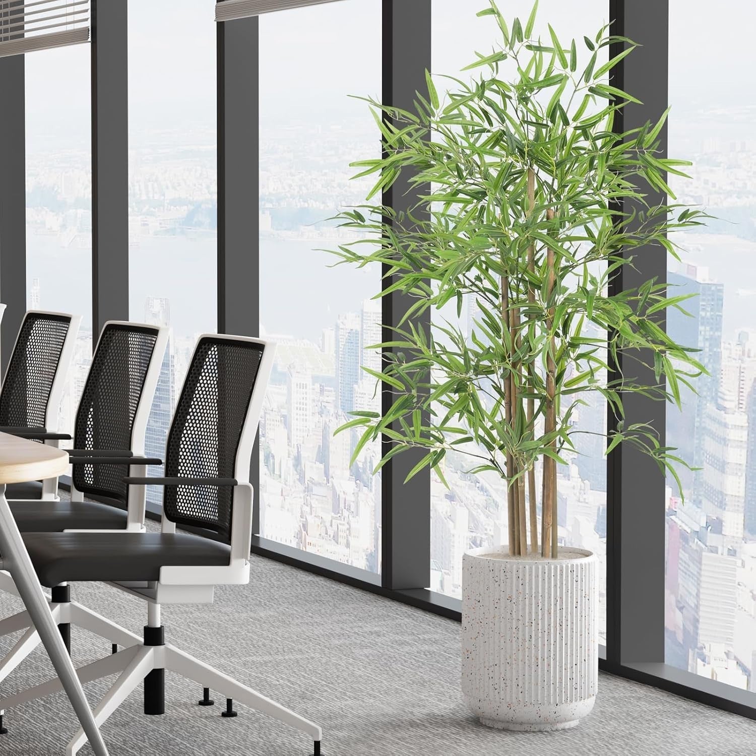 5ft Artificial Bamboo Tree Tall Realistic Plant Indoor Home Office Green Decor