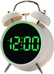 Extra Loud Bell Alarm Clock Heavy Sleepers LED Digital Wake Up Clock