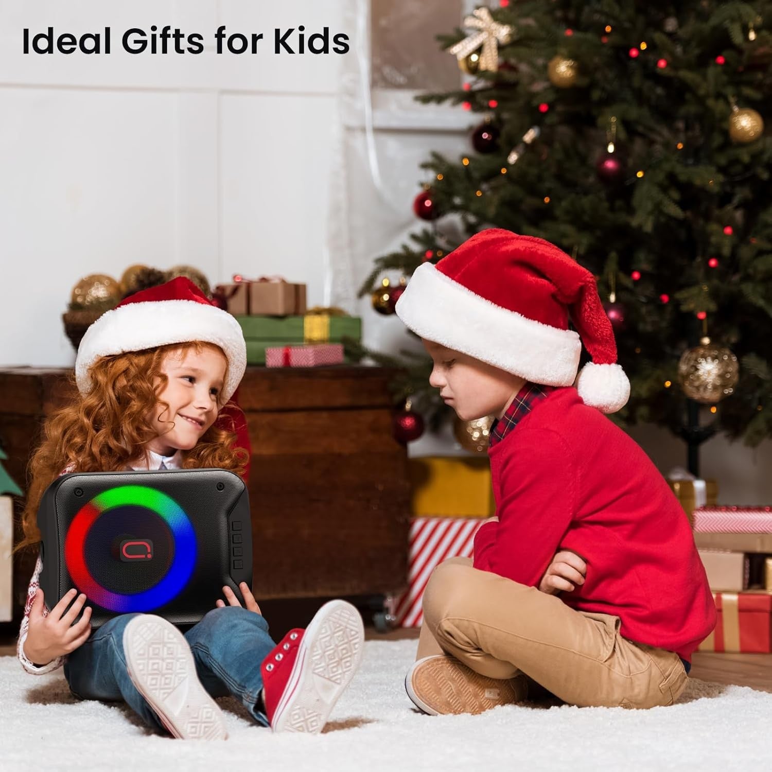 Bluetooth Karaoke Machine with Mic LED Party Speaker PA