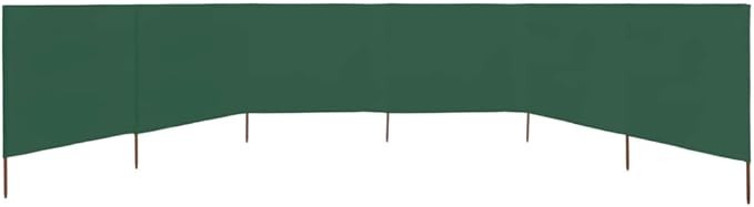 6-Panel Green Wind Screen 800x160cm Outdoor Garden Camping Divider