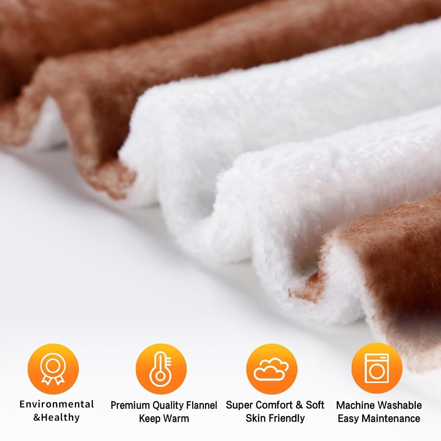 USB Heated Throw Blanket 50x60in Portable Electric Fleece 3 Heat Settings Travel