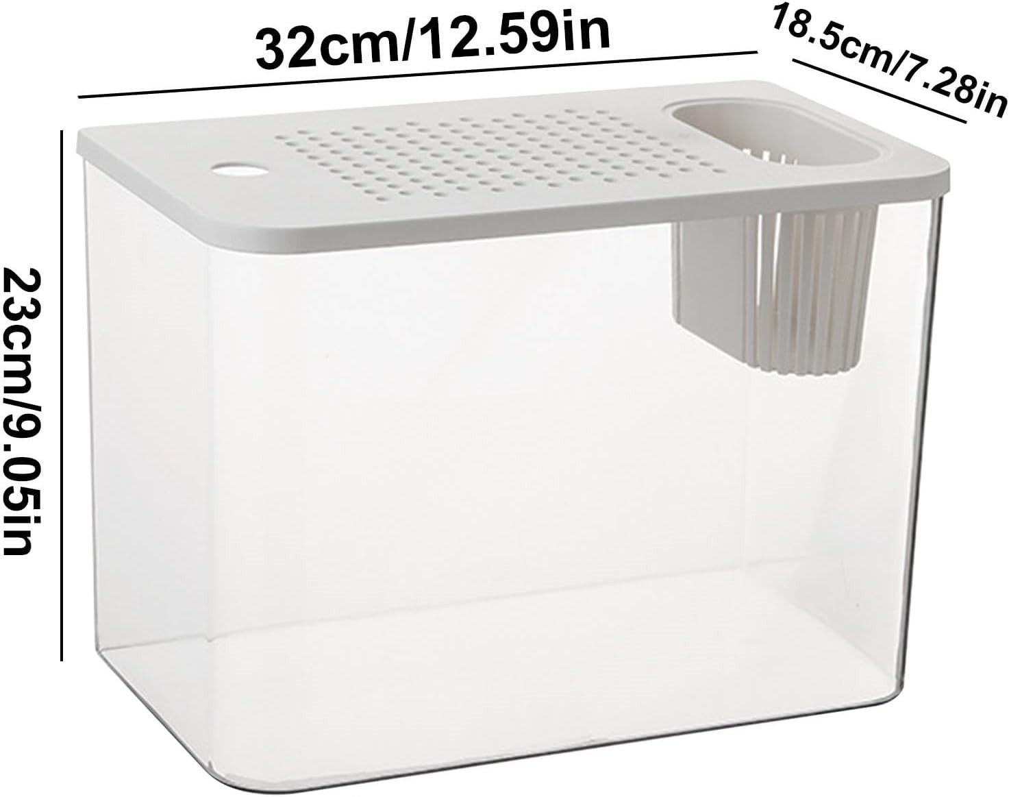 Desktop Aquarium Starter Kit | Small Turtle & Goldfish Tank for Home