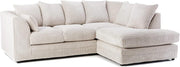 Cream Jumbo Cord 4-Seater Right Hand Corner Sofa | Plush Comfort & Style