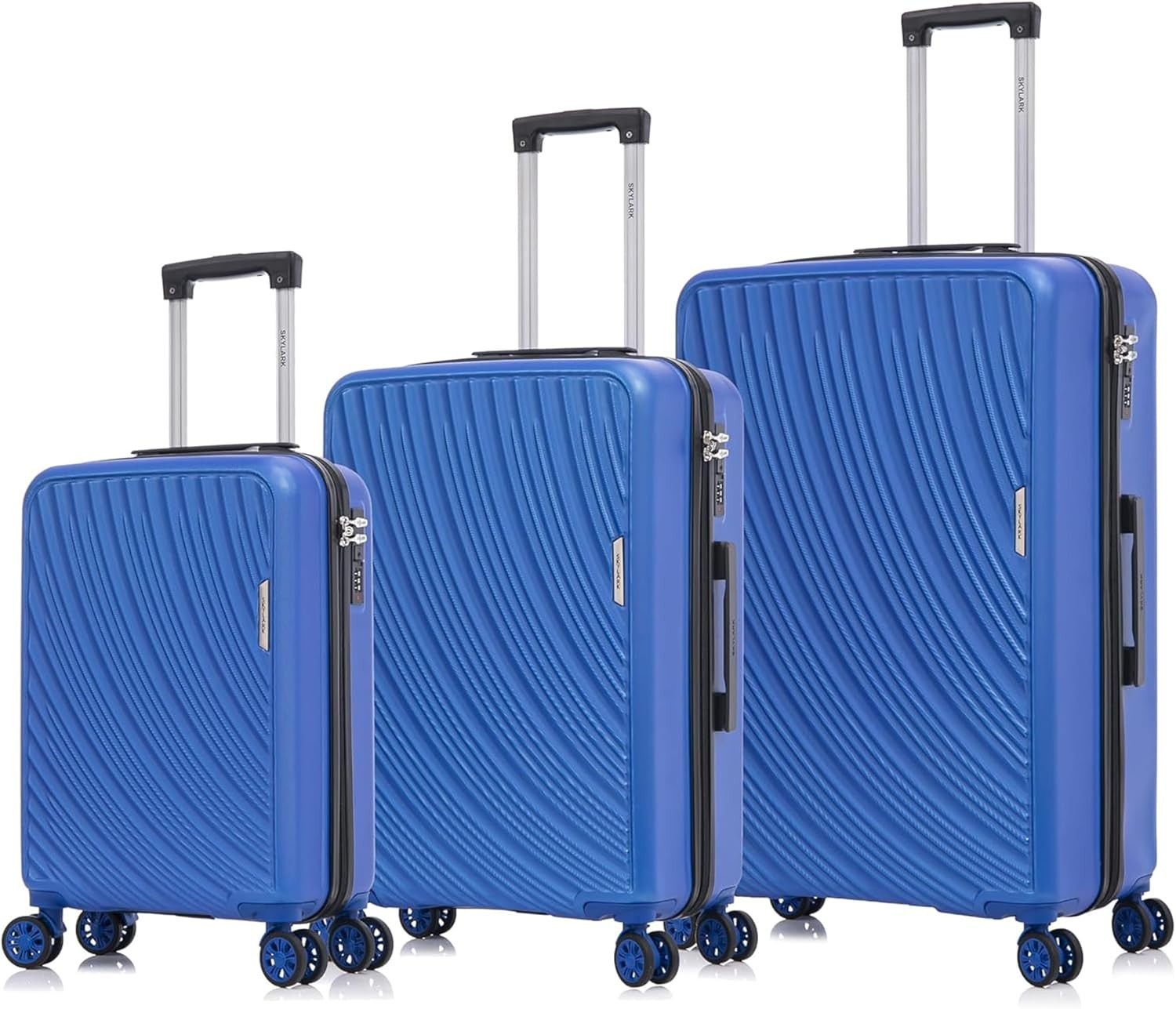 Lightweight ABS Medium Travel Suitcase 24 Inch 4 Wheel Spinner Hard Shell