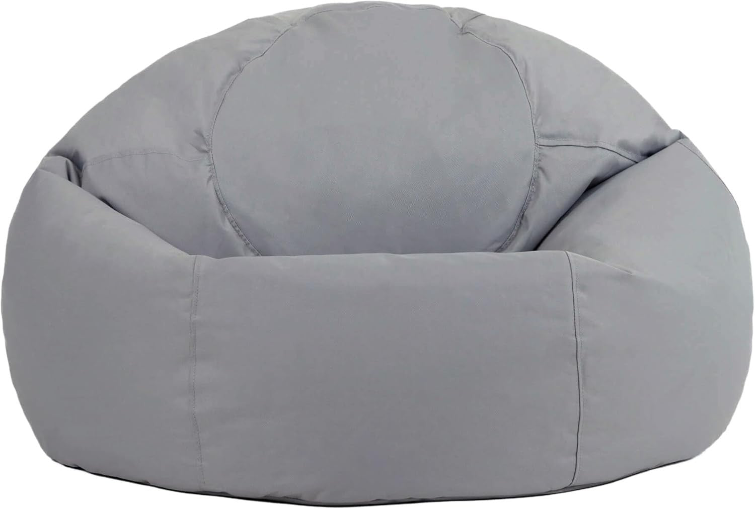 Outdoor Bean Bag Chair Grey Water-Resistant Garden Seat Lounge