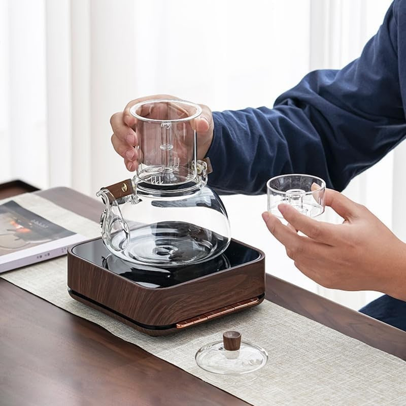 950ml Japanese Style Glass Teapot with Infuser Stovetop Safe Tea Pot