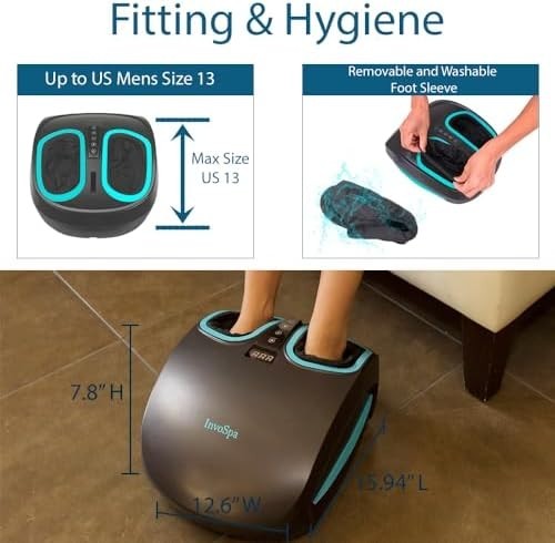 Shiatsu Foot Massager with Heat Electric Deep Kneading for Plantar Fasciitis