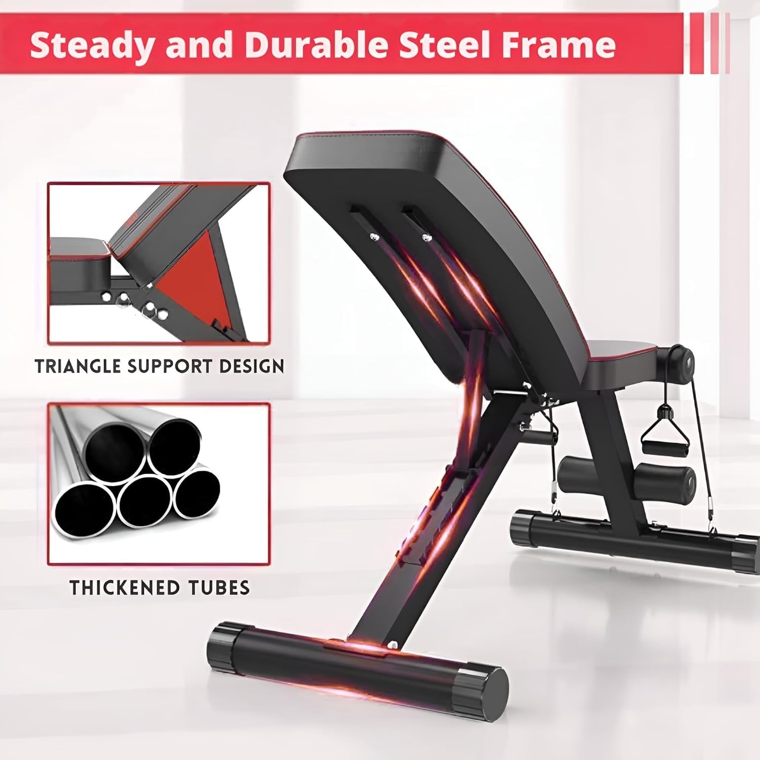 Heavy Duty Home Workout Bench 300kg Multi-Position Strength Trainer