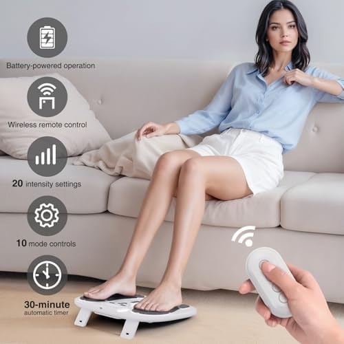 Electric TENS EMS Foot & Leg Circulation Machine Pain Relief Therapy