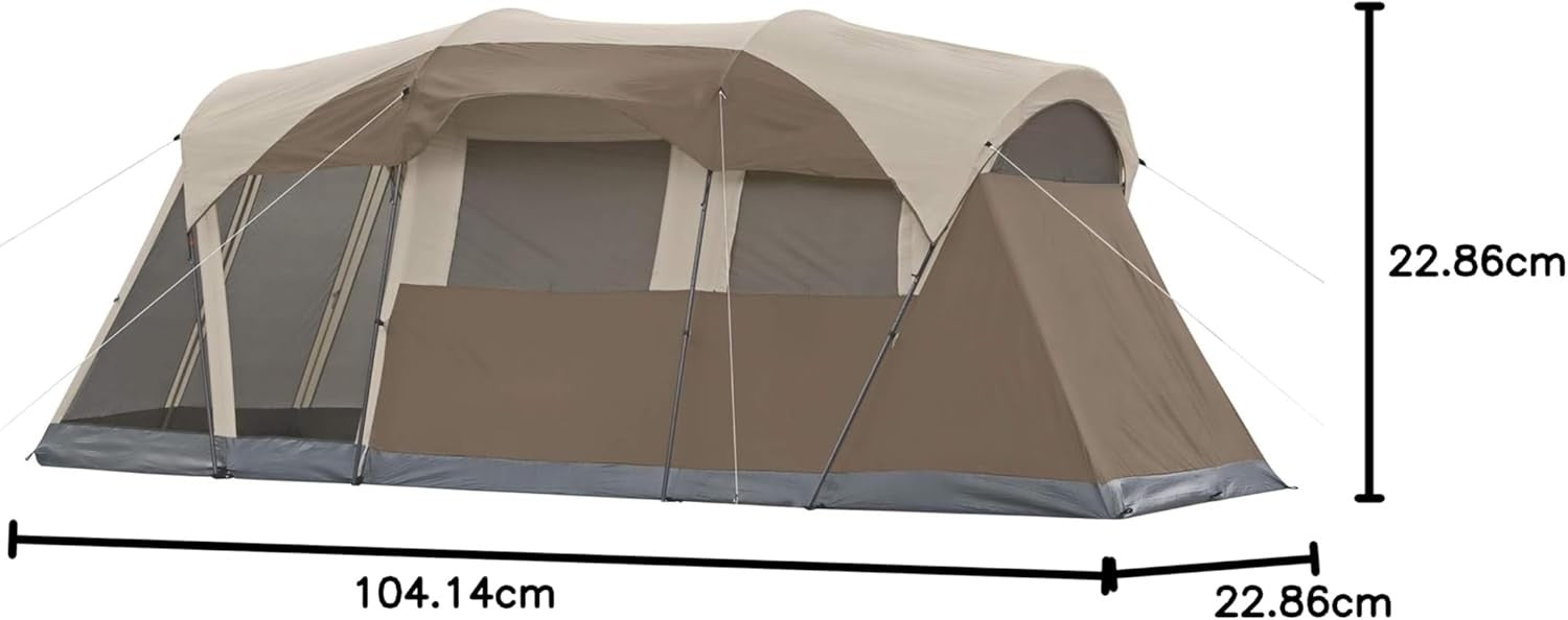 6 Person Family Camping Tent Weatherproof with Screen Room