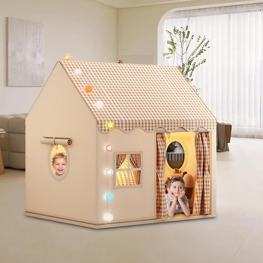 Princess Kids Play Tent Indoor Outdoor w Lights Easy Setup Playhouse