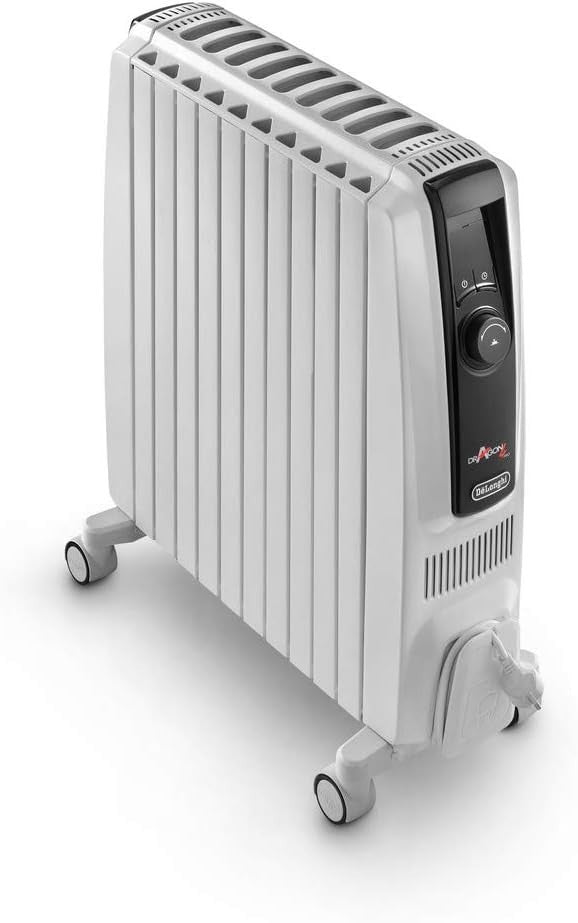 Oil Filled Radiator Heater 2500W Digital Timer ECO Anti Frost Quiet