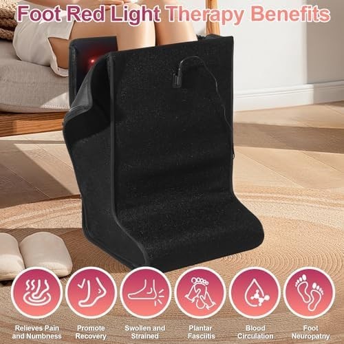 Red Light Foot & Leg Therapy Device 420 LEDs Infrared 4 Modes Adjustable