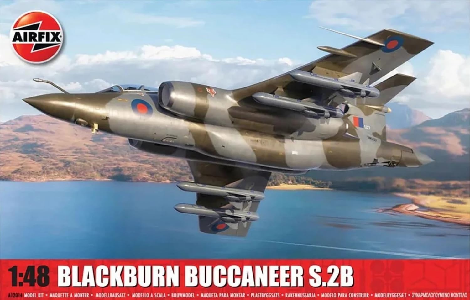 1:48 Jet Fighter Model Kit RAF S.2B | Camouflage Military Plane Build Set
