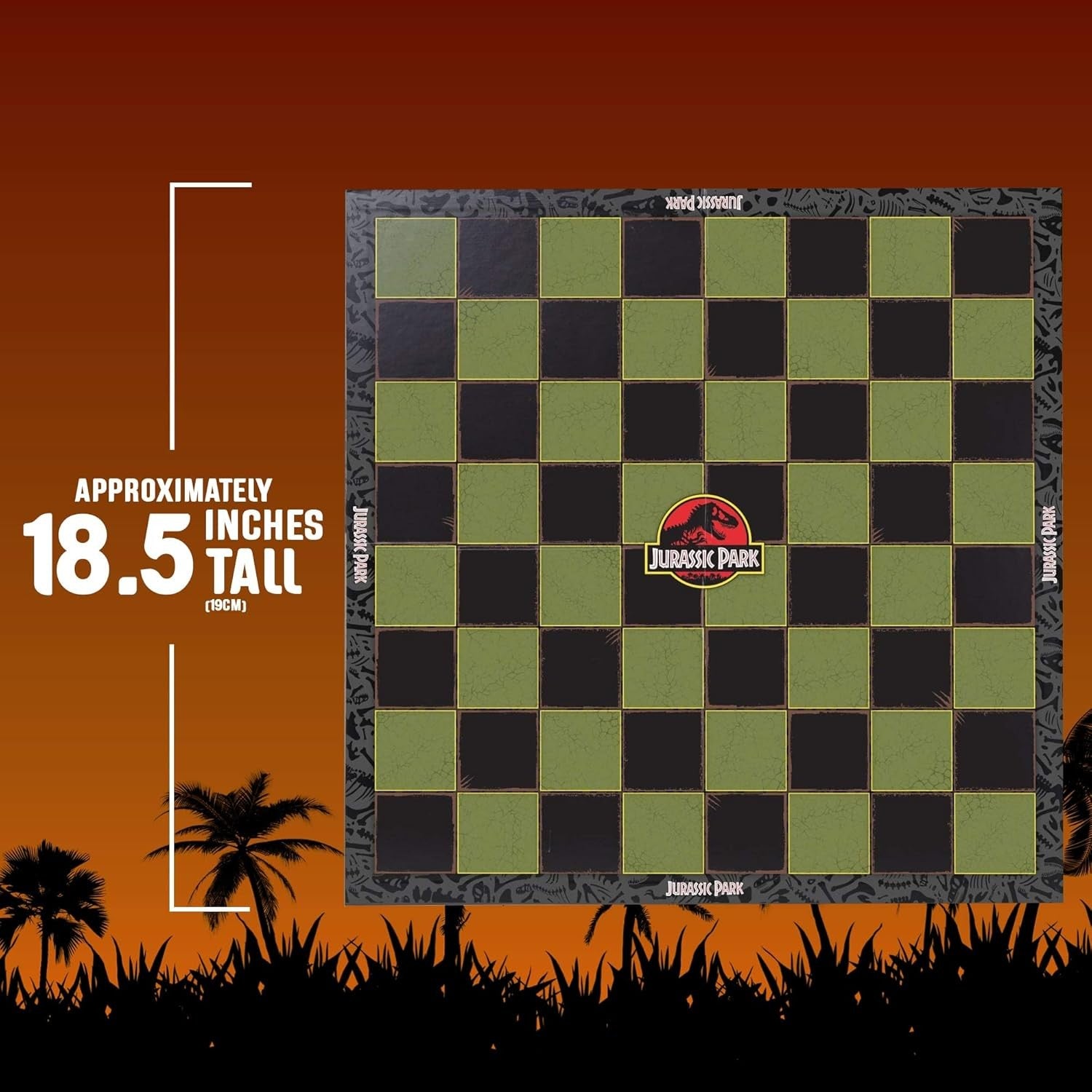 Jurassic Dinosaur Chess Set – 32 Detailed Dino Pieces & Display Board | Gift