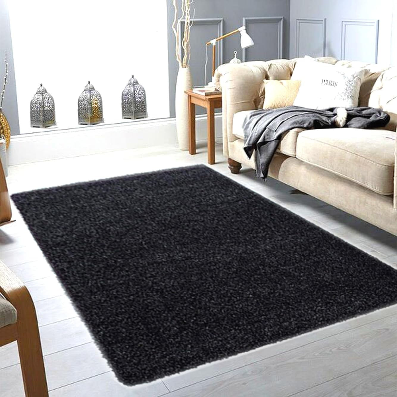 Extra Large Shaggy Area Rug 160x230cm Thick Soft High Pile Living Room Carpet