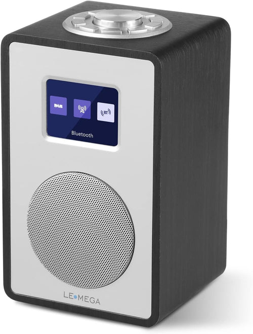 DAB DAB+ FM Digital Bluetooth Dual Alarm Wooden Effect Display