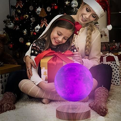 Levitating 3D Moon Lamp 16 Colors Magnetic Floating Night Light