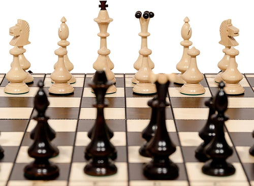 46cm Large Wooden Chess Set | Outlander Style Board | Premium Handmade Pieces