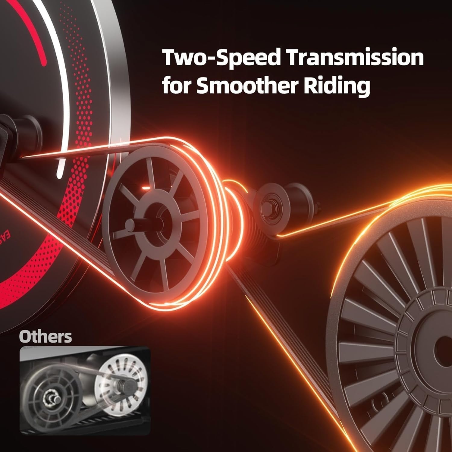 Self-Powered Magnetic Spin Bike w/ LED Lights, App Sync & 100 Resistance Levels