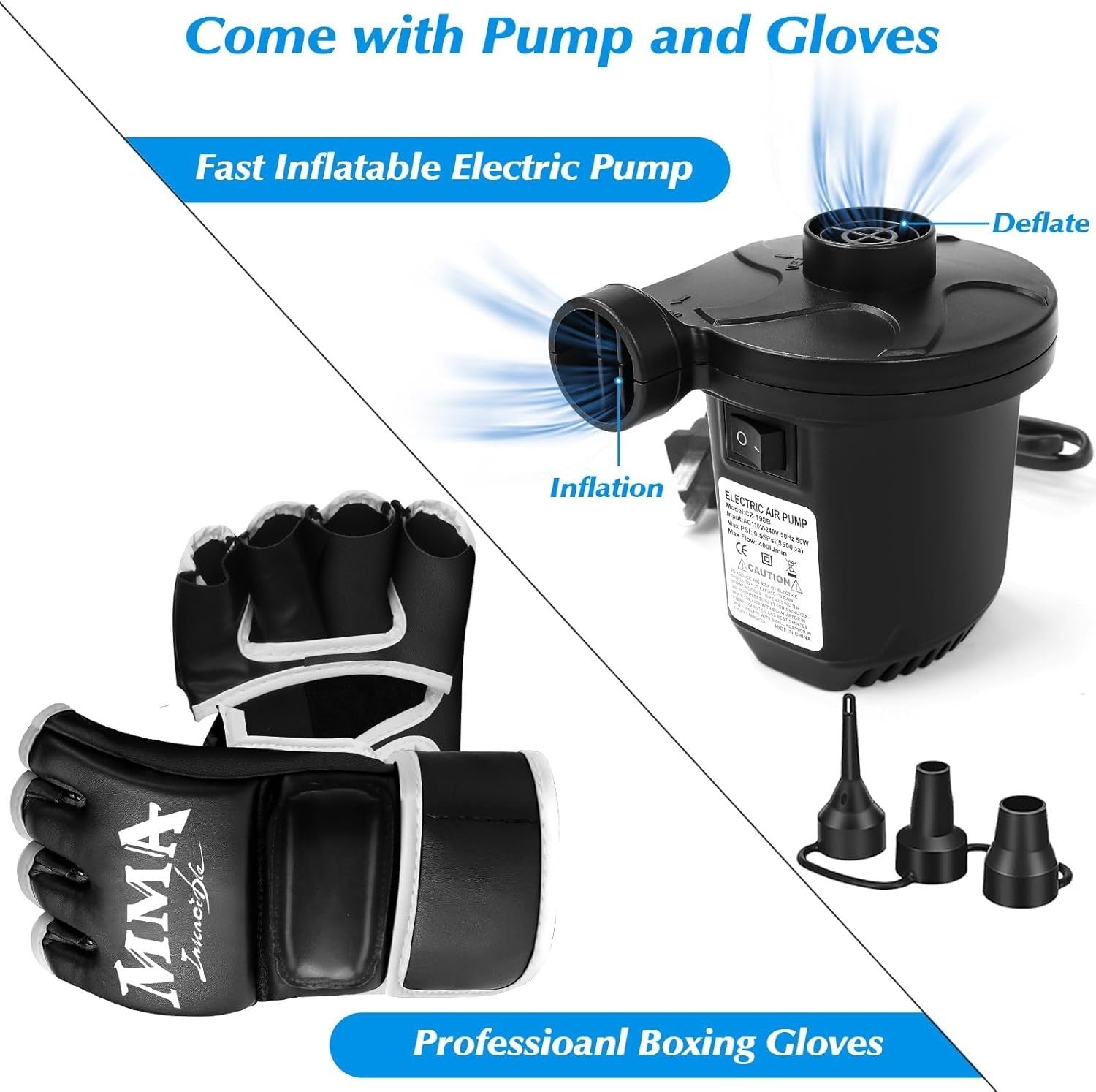 Inflatable Standing Boxing Punch Bag 69" Adult Kickboxing MMA