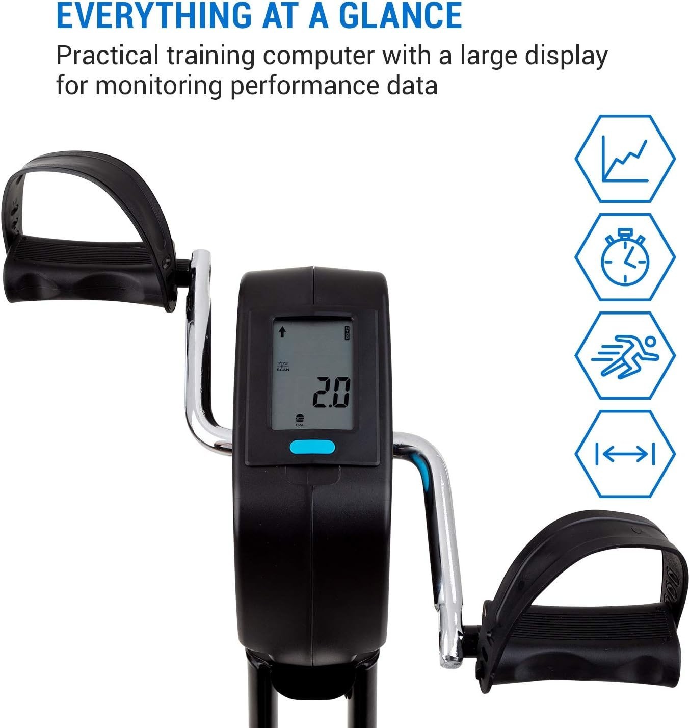 Foldable Magnetic Exercise Bike w/ LCD Monitor, 8 Resistance Levels & Holder