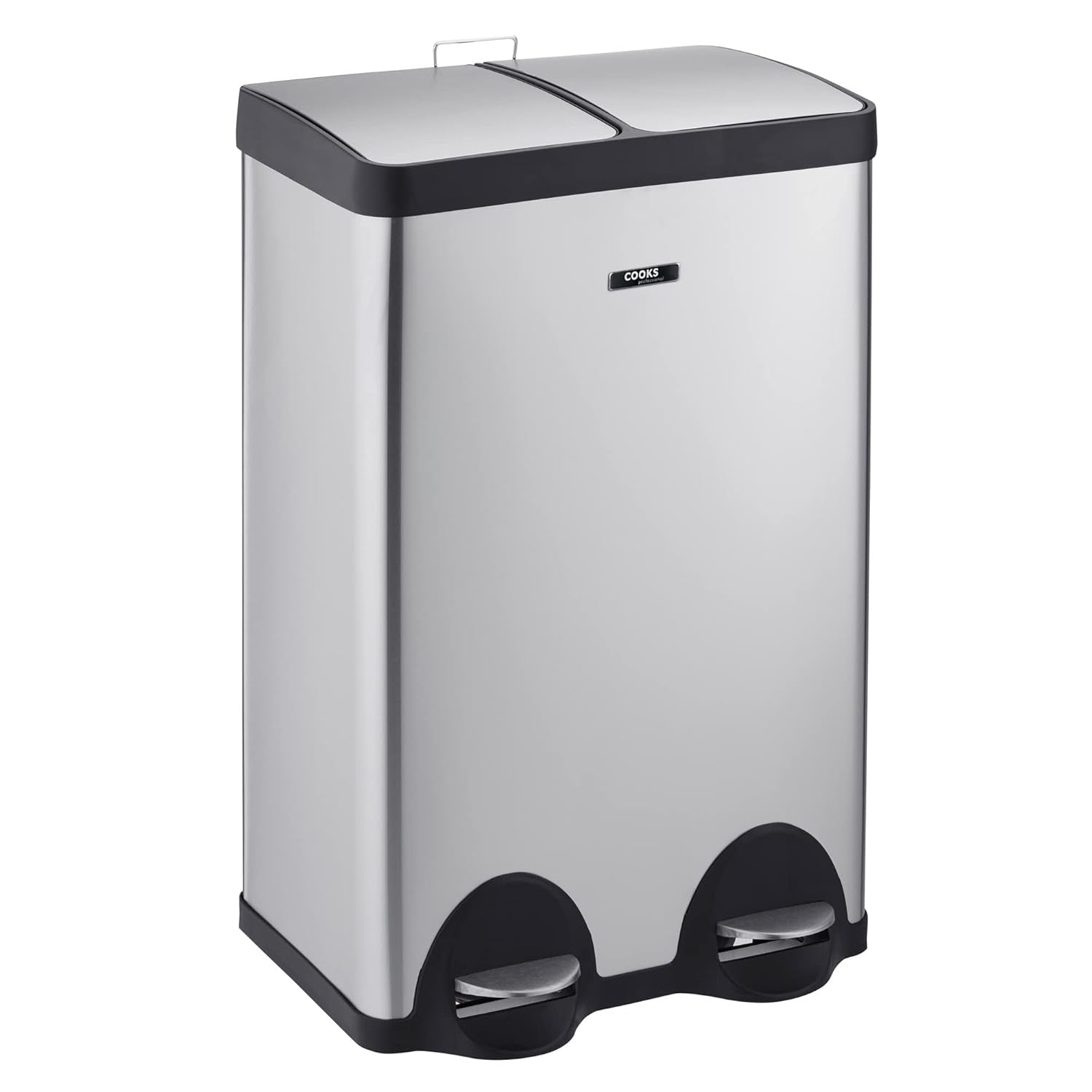 60L Dual Pedal Recycling Bin 2x30L Stainless Steel Soft Close