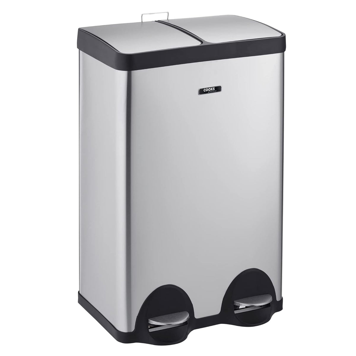 60L Dual Pedal Recycling Bin 2x30L Stainless Steel Soft Close