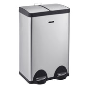 60L Dual Pedal Recycling Bin 2x30L Stainless Steel Soft Close