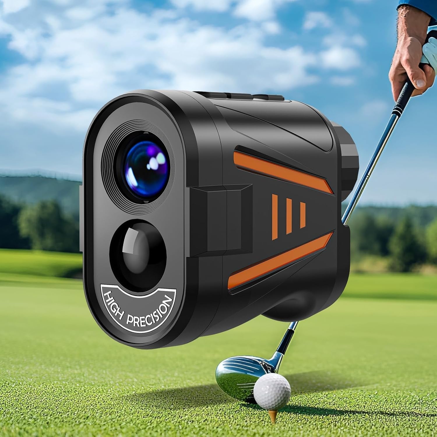 Golf Laser Rangefinder 1800 Yards Slope Mode Flag Lock 6X Magnification