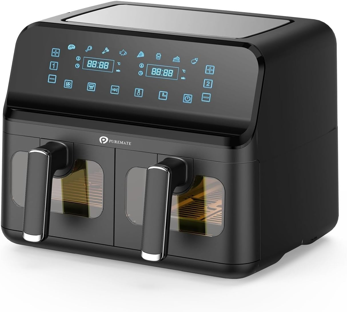9L Dual Air Fryer | Twin Basket 4.5L+4.5L | 8 Presets | Digital Touch Display