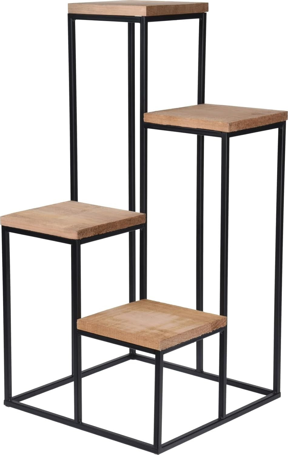 4 Tier Wooden Plant Stand Ladder Shelf Indoor Outdoor Garden Flower Rack