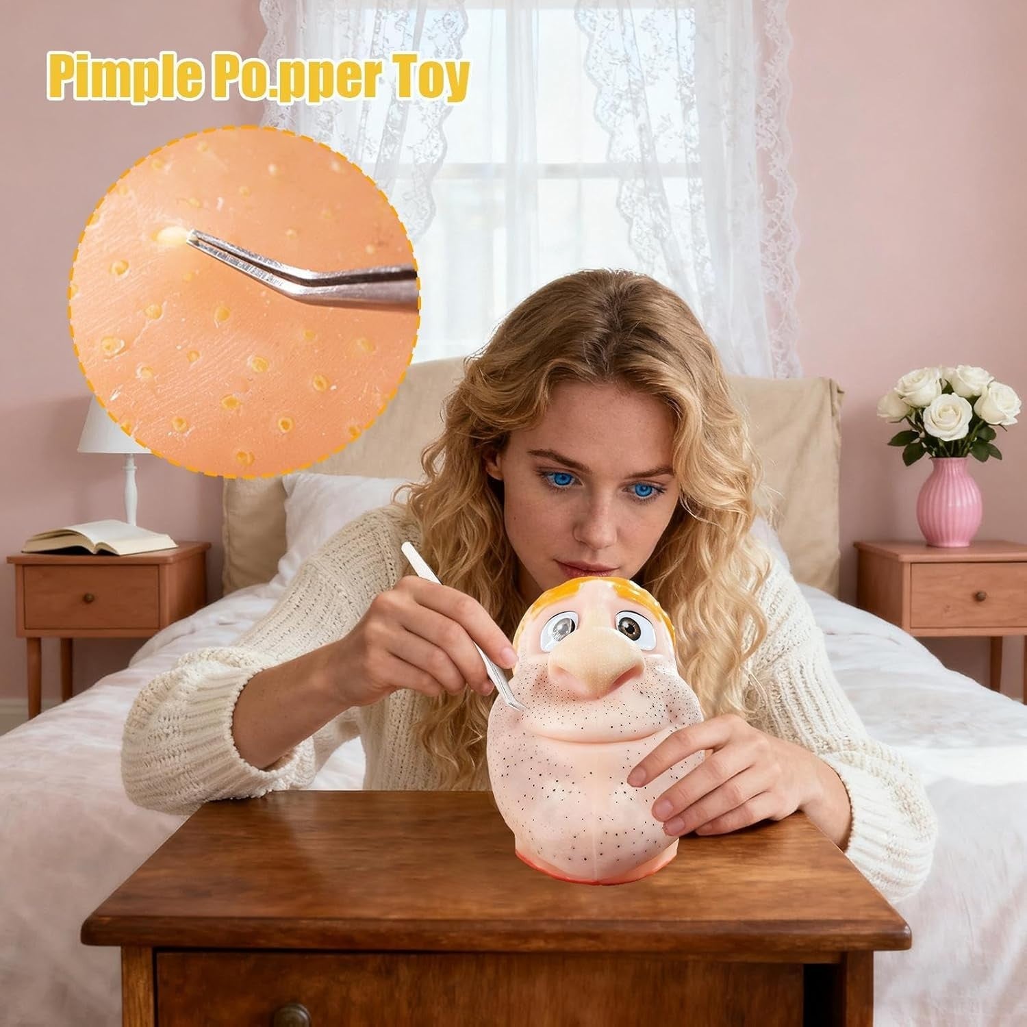 Realistic Squeeze Toy Pimple Fidget Sensory Stress Relief Silicone