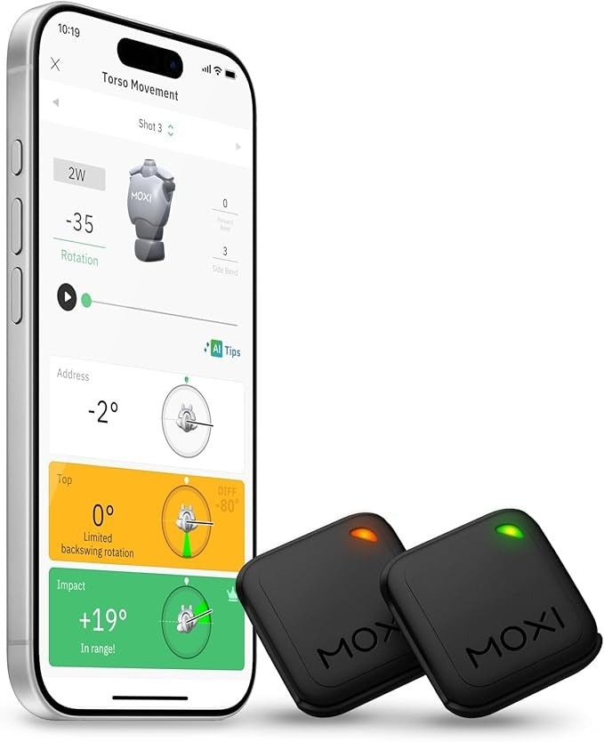 Golf Swing Motion Analyzer Tracker Training Aid Unisex Black Tool